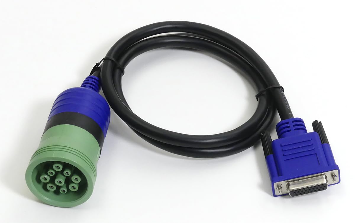 Generic NEXIQ front Deutsch 9-pin connector showing secure fit and reliable connection