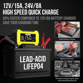 NEXPEAK color screen display with charging data, improving visibility
