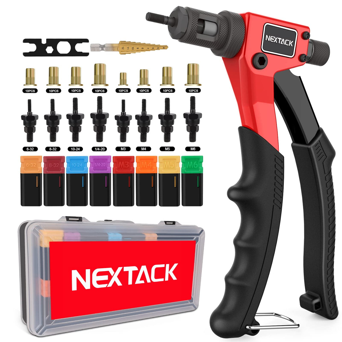 NEXTACK NT600 front view showing compact right-angle form and portability benefit