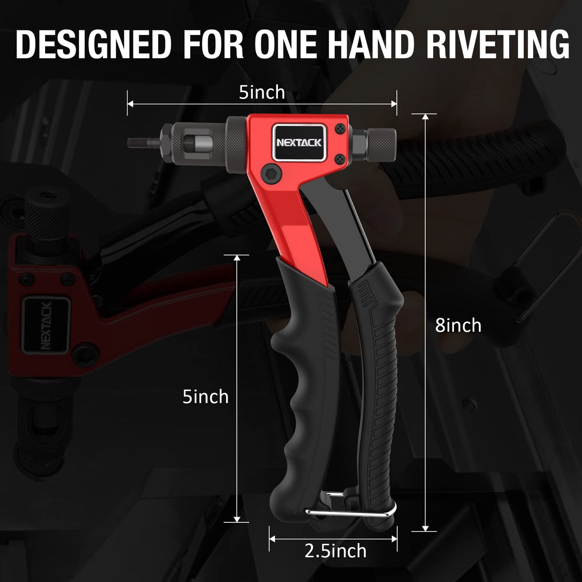 NEXTACK step drill and accessories demonstrating hole-prep convenience benefit