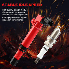 Nextirrer spark plug thread and iridium electrode detail - indicates long-lasting spark benefit