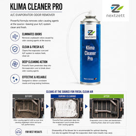 nextzett application hose close-up guiding foam to evaporator for precise cleaning benefit