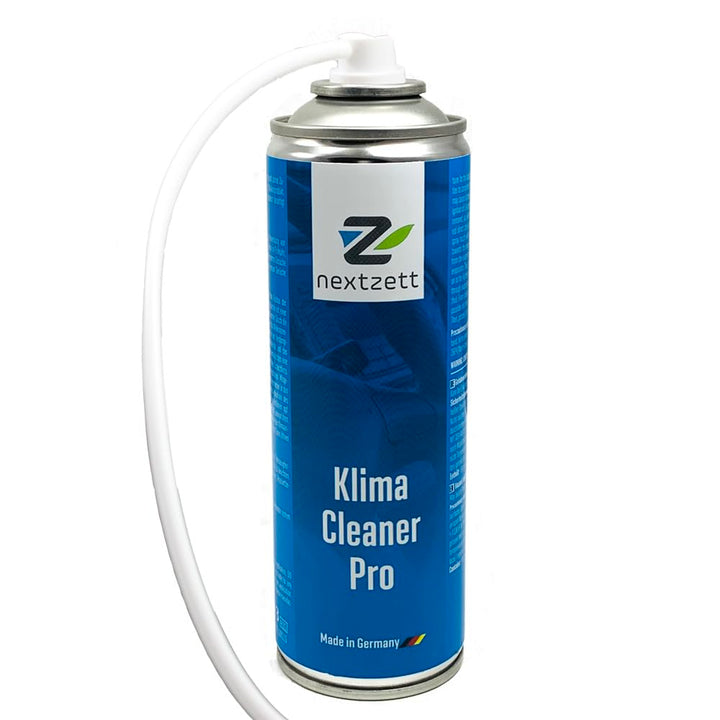 nextzett Klima Cleaner Pro can front view showing label and quick identification benefit