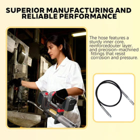 NffrTuTu hose in mechanic worksite scenario, speeds maintenance tasks