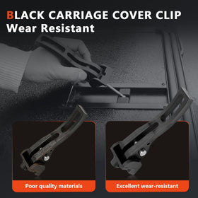 NFSpeeding clams mounted on truck rail securing tonneau cover firmly