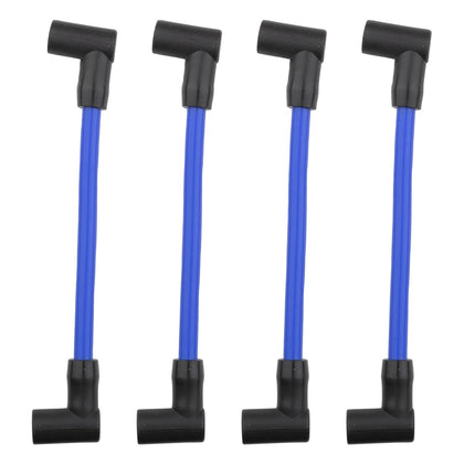 NFSpeeding front view of 4-piece marine spark plug wires kit showing compact packaging and fit
