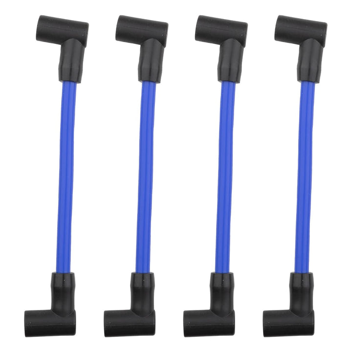 NFSpeeding front view of 4-piece marine spark plug wires kit showing compact packaging and fit