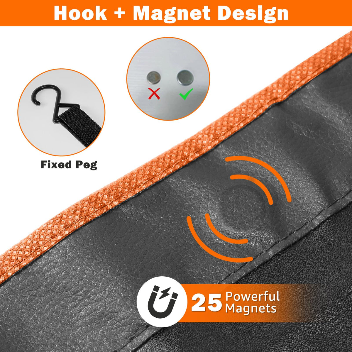 Ngdiluxury magnet and hook detail showing secure attachment benefit