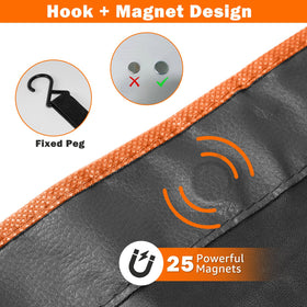 Ngdiluxury magnet and hook detail showing secure attachment benefit