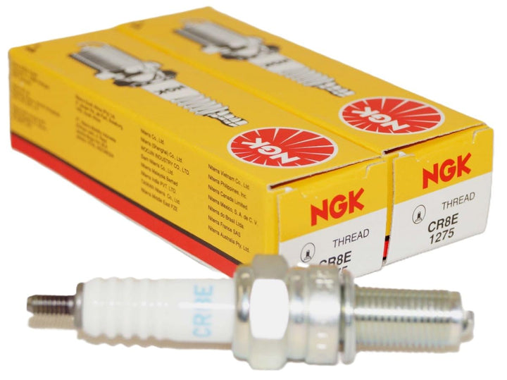 NGK 1275 CR8E front view showing packaging and brand clarity, aiding correct purchase