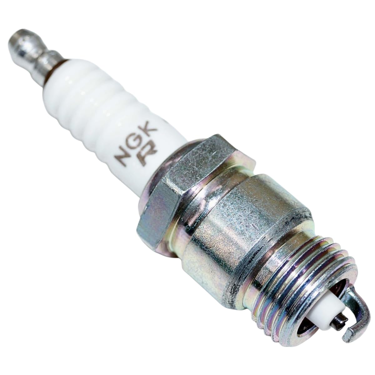 NGK 2438 next to wrench showing hex size and proper installation torque