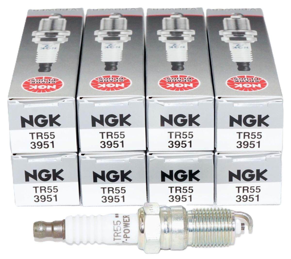 NGK 3951 TR55 front packaging showing brand and pack count for confidence