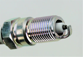 NGK 4177 TR6 electrode closeup showing clean gap for dependable ignition