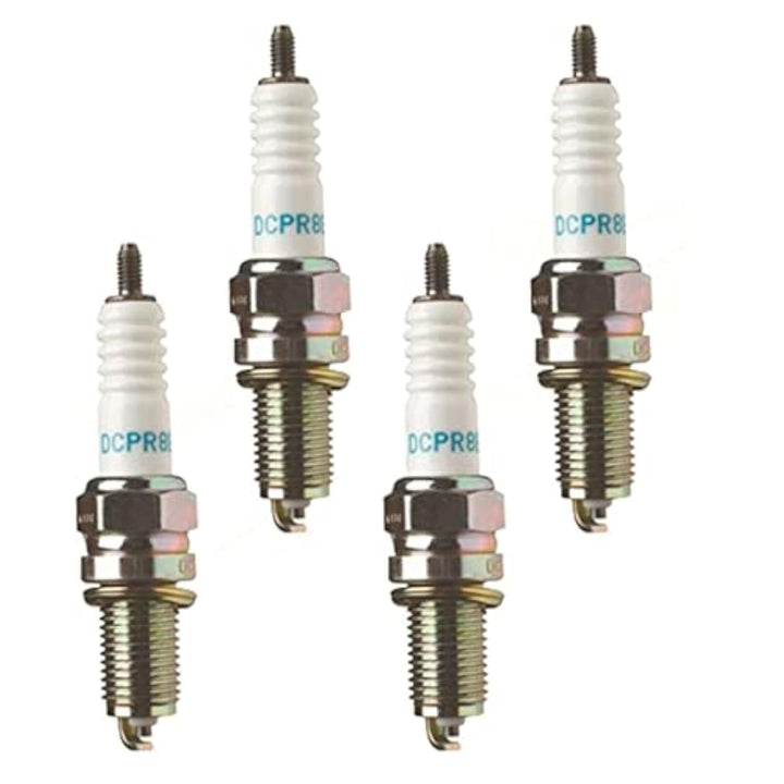 NGK 4339 front packaging showing four genuine plugs and included hardware benefit clarity
