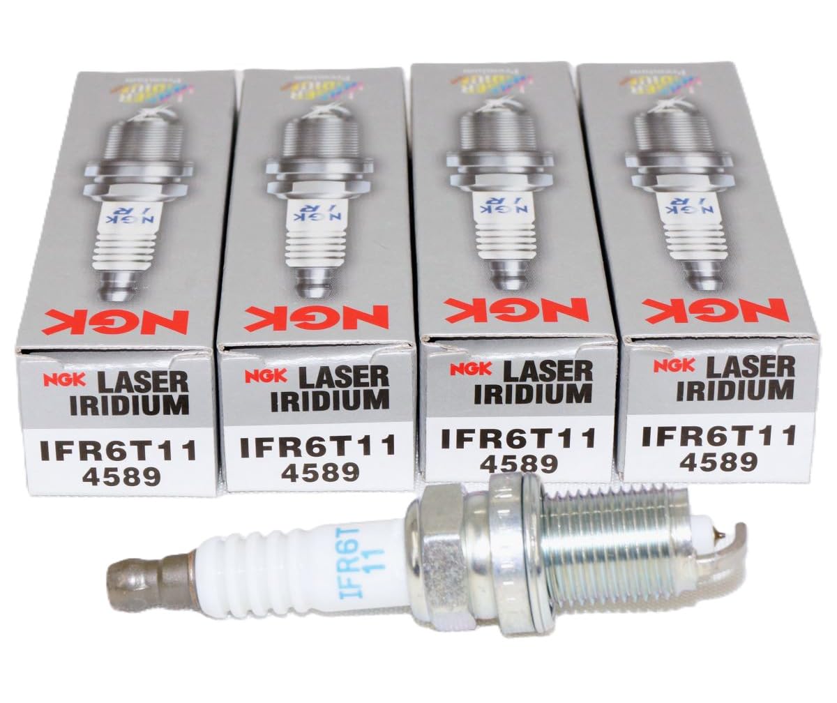 NGK 4589 front package showing four plugs and brand for reliable replacement