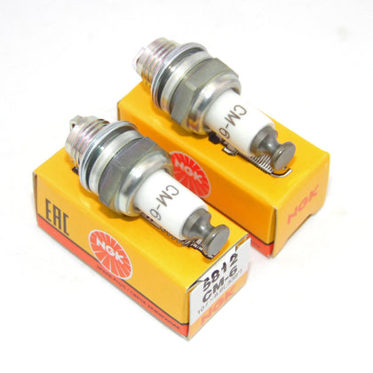 NGK 5812 CM-6 front view showing plug design and reliable ignition
