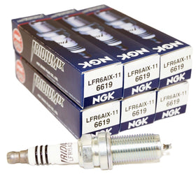 NGK 6619 front packaging showing six iridium spark plugs and clear branding for reliable replacements