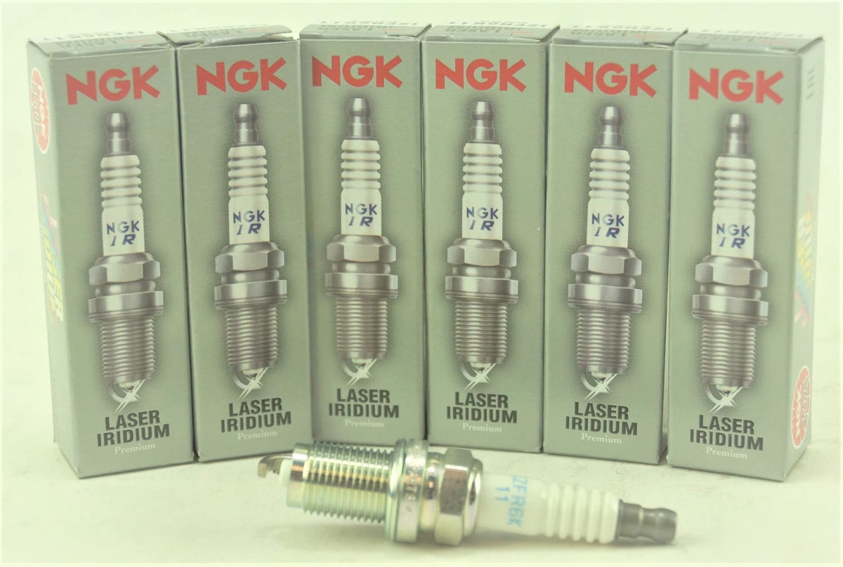 NGK iridium electrode close-up highlighting durable precision tip