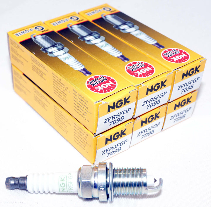 NGK 7098 packaging front showing brand and six-pack benefit