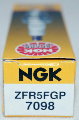 NGK pre-gapped tip close-up demonstrating ready-to-install convenience