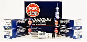 NGK 97637 front packaging showing part number and four plugs benefit reliability