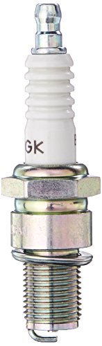 NGK B7ES-11 front view showing plug that improves ignition reliability