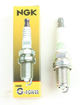 NGK BKR6EGP platinum electrode close-up highlighting long-lasting tip