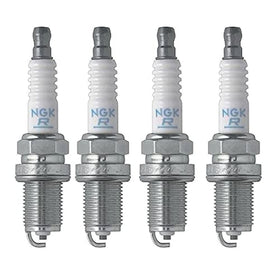 NGK BKR7E-11 front packaging showing four plugs and hardware for easy identification and assurance