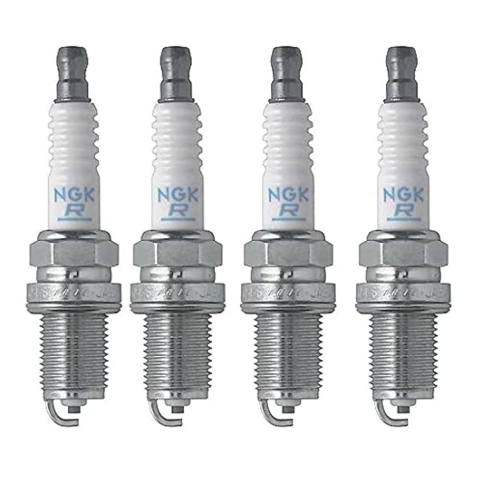 NGK BKR7E-11 front packaging showing four plugs and hardware for easy identification and assurance