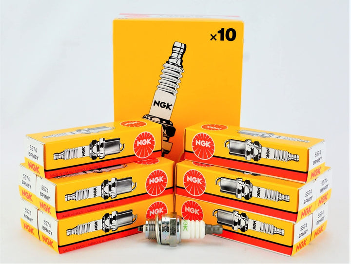 NGK BPM8Y front view showing plug design and brand for easy identification