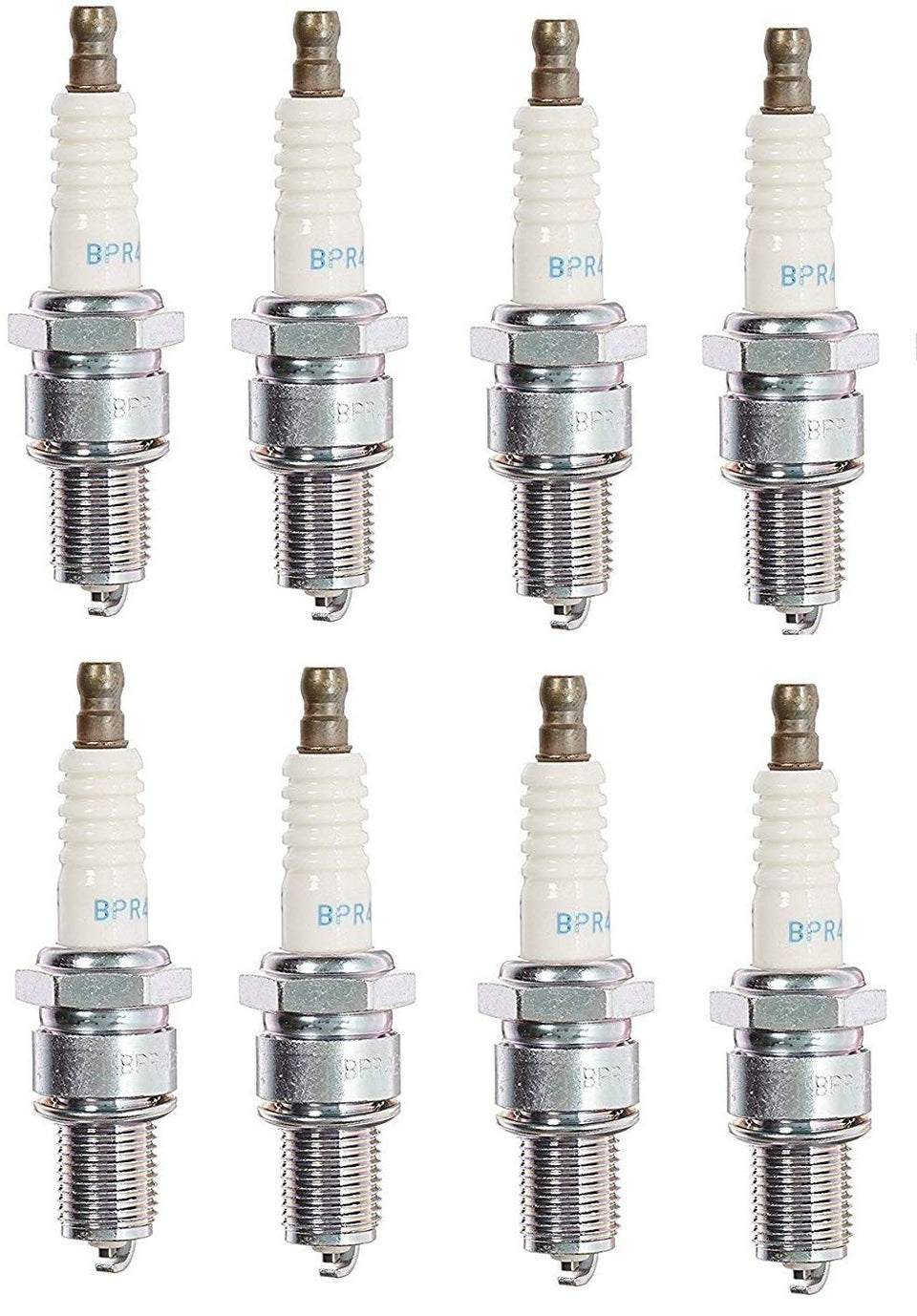 NGK BPR4ES front view showing plug details and reliable replacement benefit