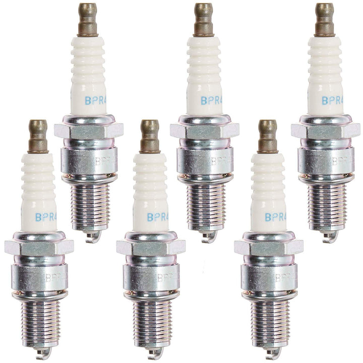 NGK front packaging showing BPR4ES six‑pack and clear branding for reliable replacements