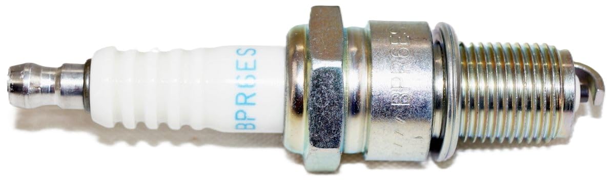 NGK BPR6ES electrode detail highlighting gap and spark face — consistent ignition benefit
