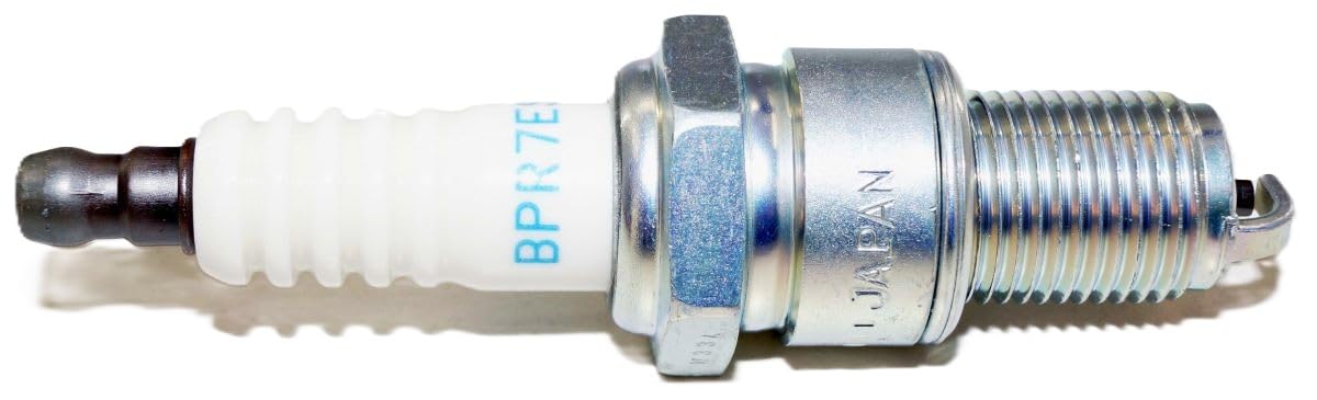 NGK BPR7ES electrode detail showing gap and tip durability benefit
