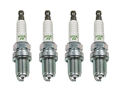 NGK BR8ES spark plug front packaging showing genuine part and clear fitment label benefit