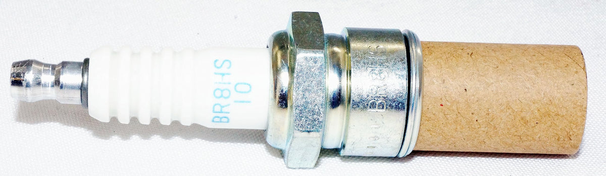 NGK BR8HS-10 terminal and removable nut detail enabling flexible ignition connections