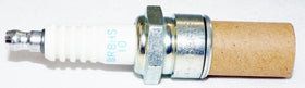 NGK BR8HS-10 terminal and removable nut detail enabling flexible ignition connections