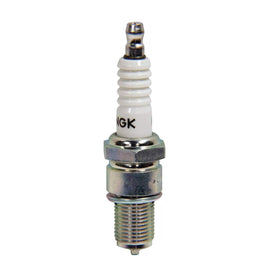 NGK BR9EG front packaging showing four spark plugs and product label for easy identification