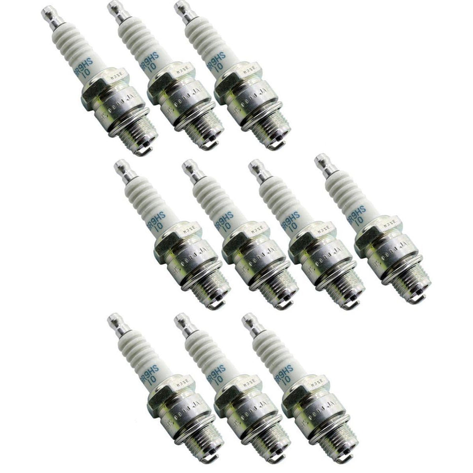 NGK BR9HS-10 front packaging showing brand and pack of 10 for clear identification and authenticity