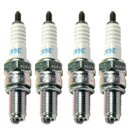 NGK CR9E plug beside ruler and label showing part 6263 and size for easy verification