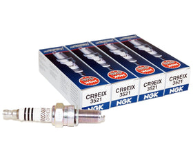 NGK CR9EIX front packaging showing product and OEM part number for trust
