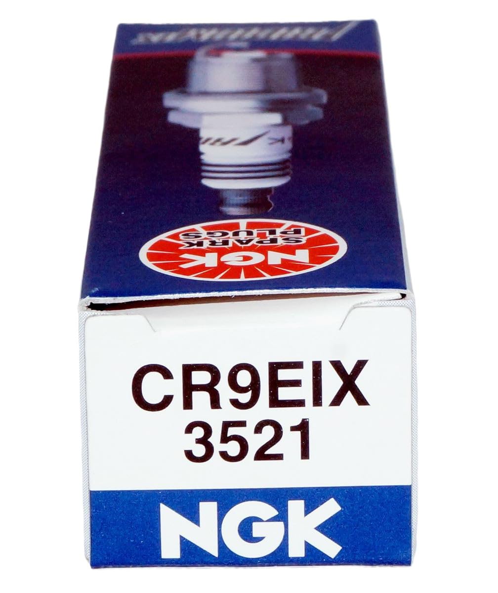 NGK CR9EIX threads and seal closeup showing precise machining for reliability
