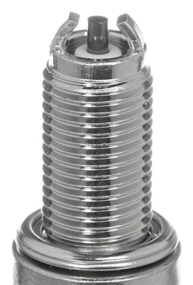 NGK CR9EK electrode close-up showing durable material and clean spark
