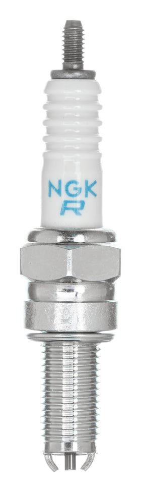 NGK CR9EK pack of four front view showing labeling and benefits