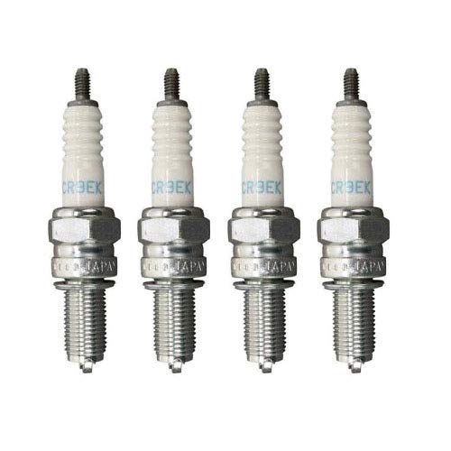 NGK CR9EK front packaging showing four spark plugs and box, authentic NGK quality