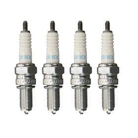 NGK CR9EK front packaging showing four spark plugs and box, authentic NGK quality