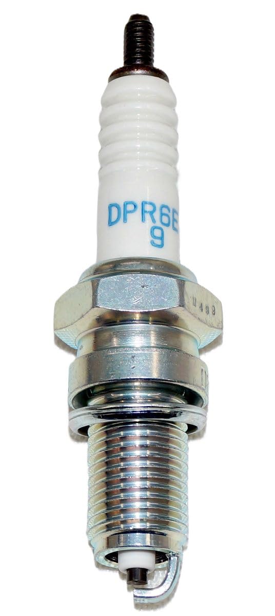 NGK DPR6EA-9 installed in motorcycle engine illustrating easy replacement benefit