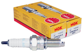 NGK front packaging showing two CPR7EA-9 plugs and clear product ID benefits fit accuracy