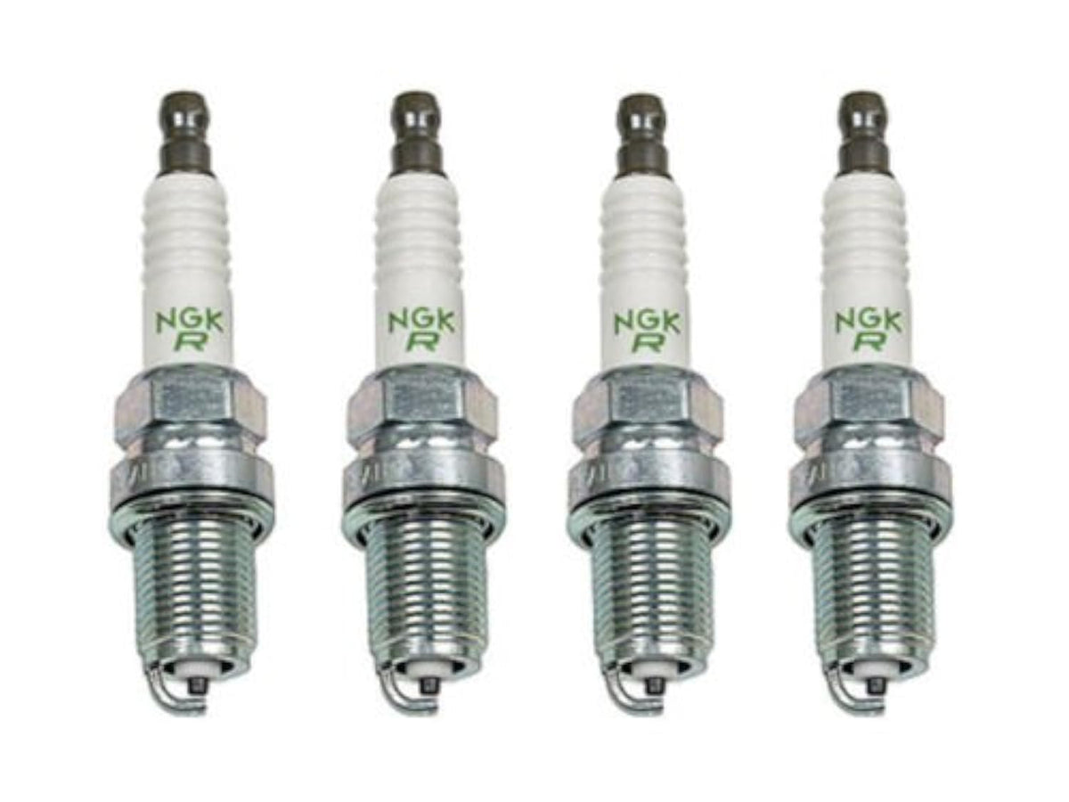 NGK front packaging with four plugs showing authenticity and correct fit
