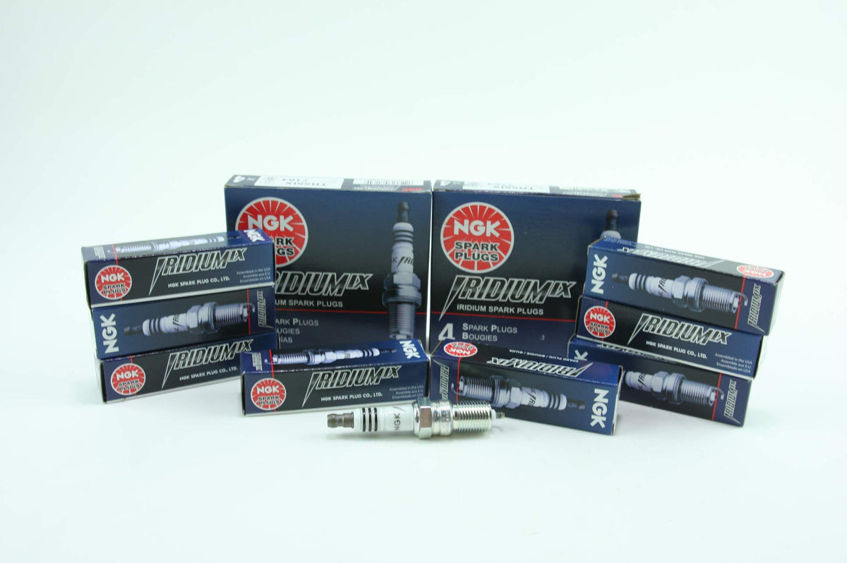 NGK front packaging showing eight plugs and clear part labeling for correct purchase